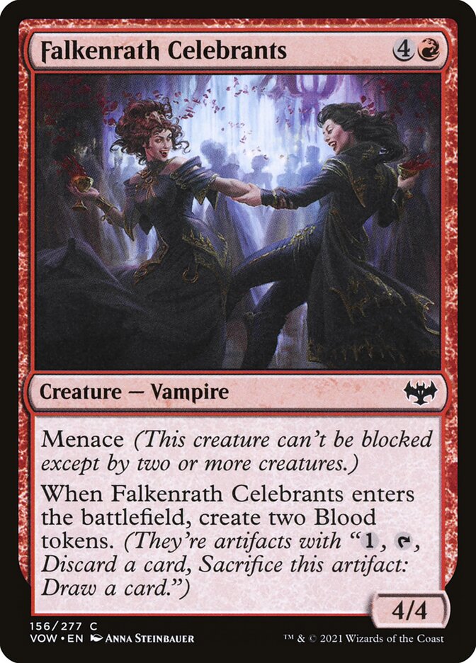 Falkenrath Celebrants 156/277 (Innistrad: Crimson Vow)  - Foil
