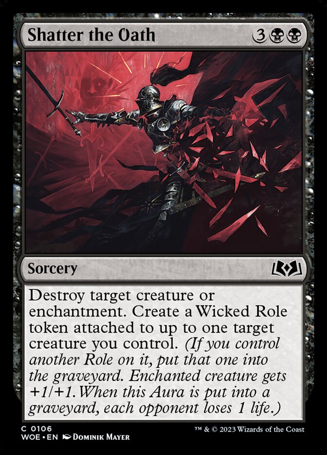Shatter the Oath 106/276 (Wilds of Eldraine)  - Foil