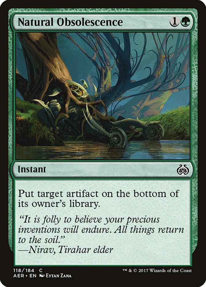 Natural Obsolescence 118/184 (Aether Revolt) 