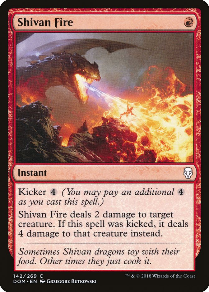 Shivan Fire 142/269 (Dominaria) 