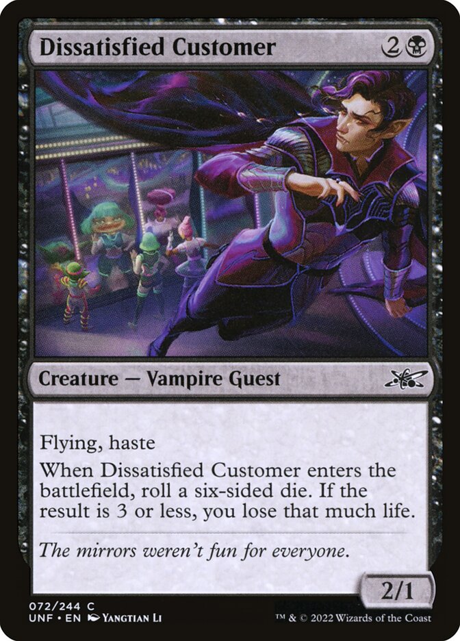 Dissatisfied Customer 72/244 (Unfinity) 