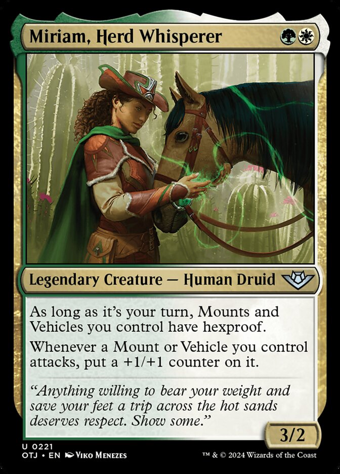 Miriam, Herd Whisperer 221/286 (Outlaws of Thunder Junction)  - Foil