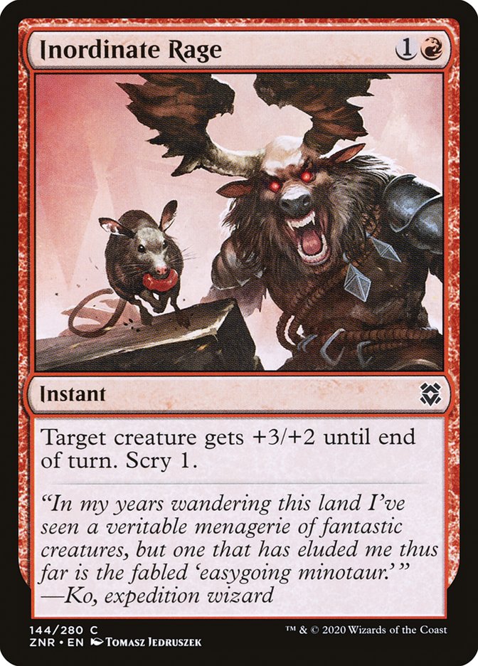 Inordinate Rage 144/280 (Zendikar Rising) 