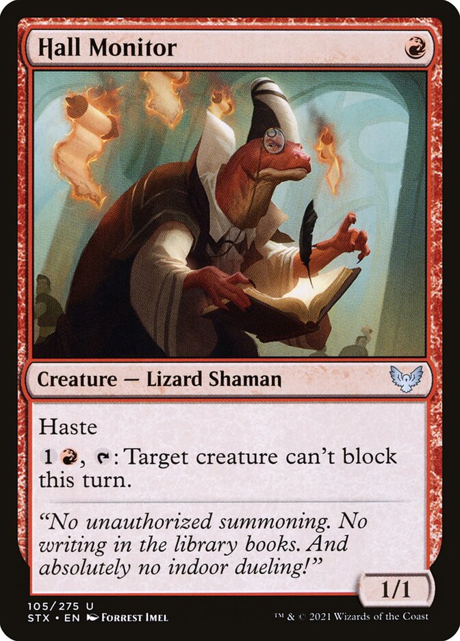 Hall Monitor 105 (Strixhaven: School of Mages)  - Foil