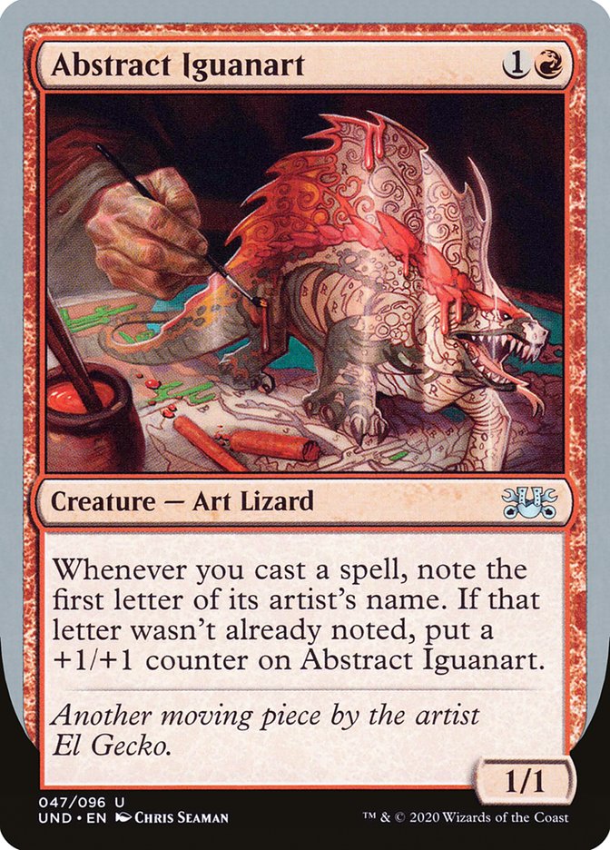 Abstract Iguanart 47/96 (Unsanctioned) 