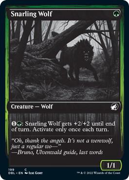 Snarling Wolf 199 199/534 (Innistrad: Double Feature) 