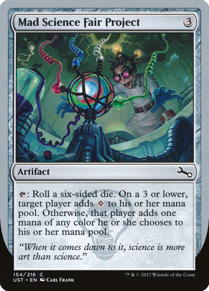 Mad Science Fair Project 154/216 (Unstable) 