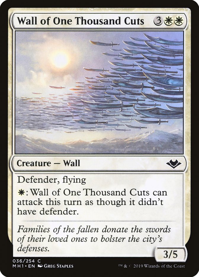 Wall of One Thousand Cuts 36/254 (Modern Horizons)  - Foil