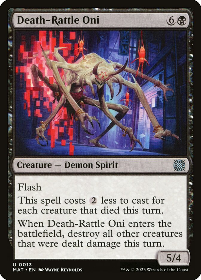 Death-Rattle Oni 13/50 (March of the Machine: The Aftermath)  - Foil