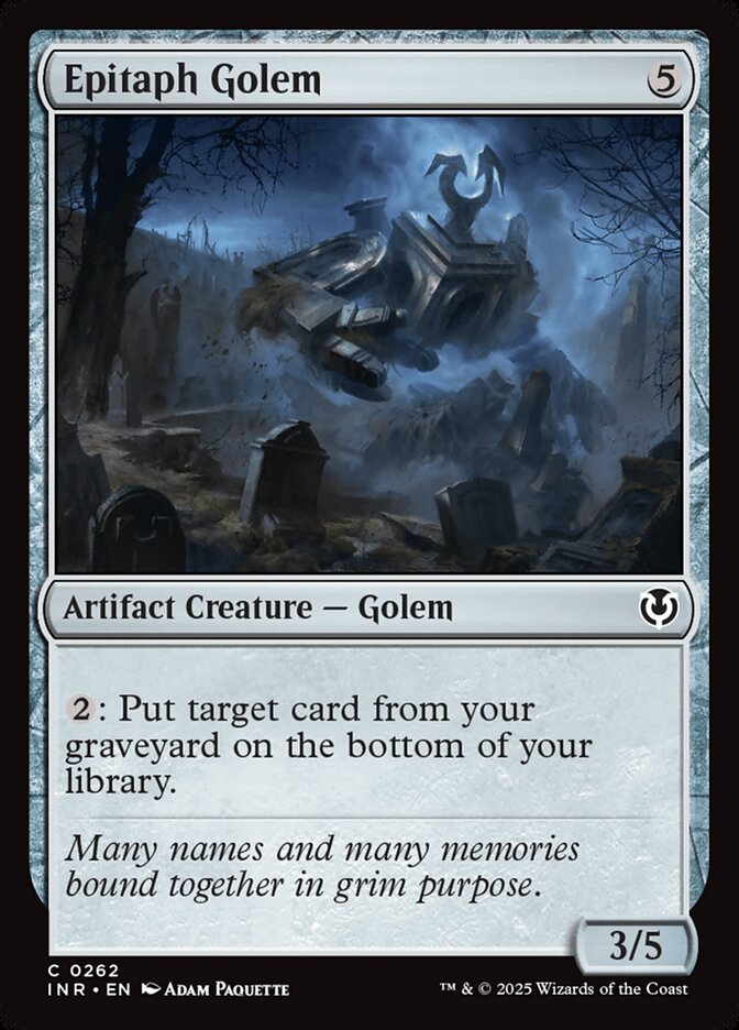 Epitaph Golem 262/287 (Innistrad Remastered)  - Foil