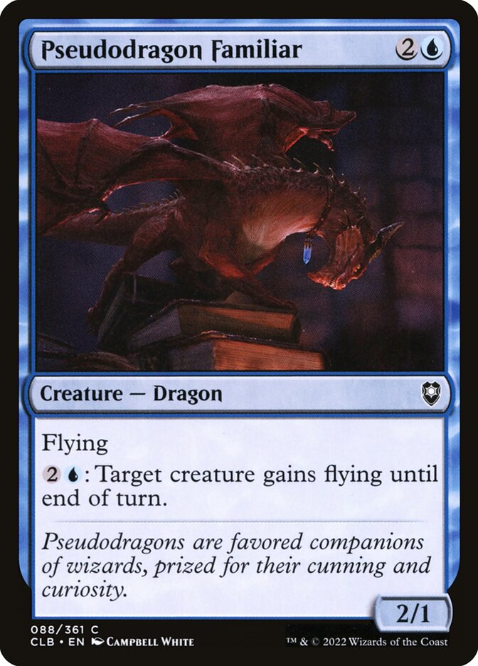 Pseudodragon Familiar 88 (Commander Legends: Battle for Baldur's Gate)  - Foil