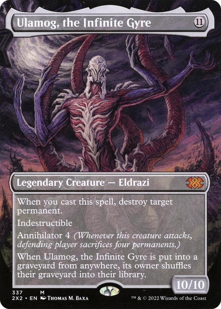 Ulamog the Infinite Gyre Borderless 337/331 (Double Masters 2022)  - Foil