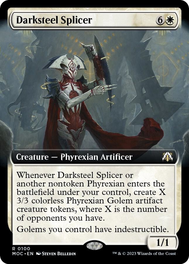 Darksteel Splicer 100 (Commander: March of the Machine)  - Extended Art