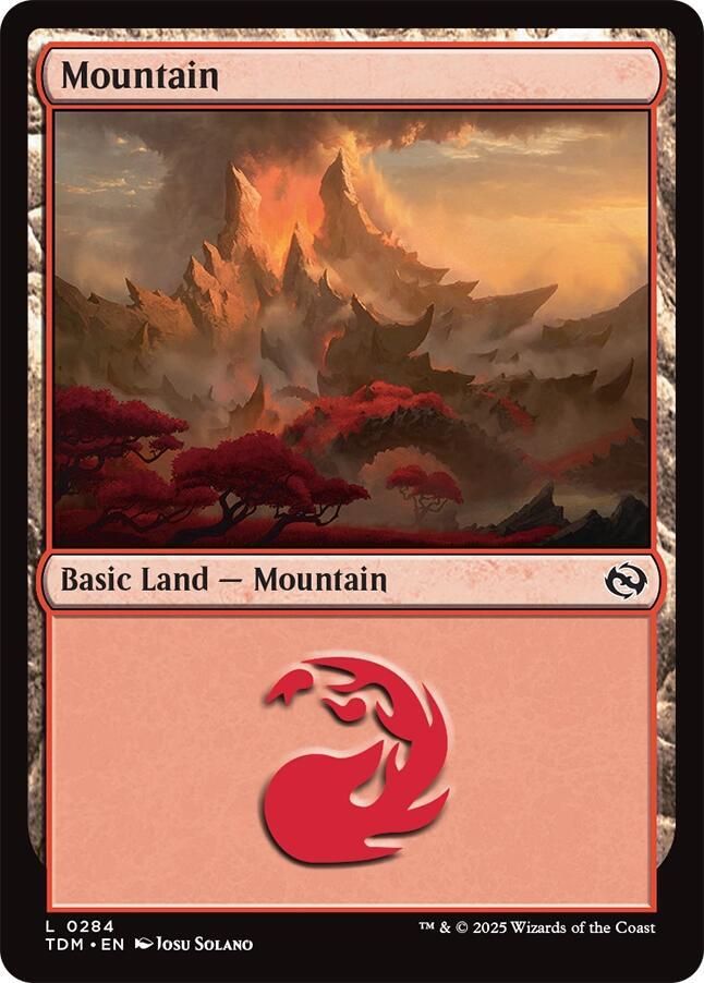 Mountain 284 (Tarkir: Dragonstorm)  - Foil