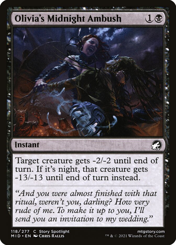 Olivias Midnight Ambush 118 (Innistrad: Midnight Hunt)  - Foil