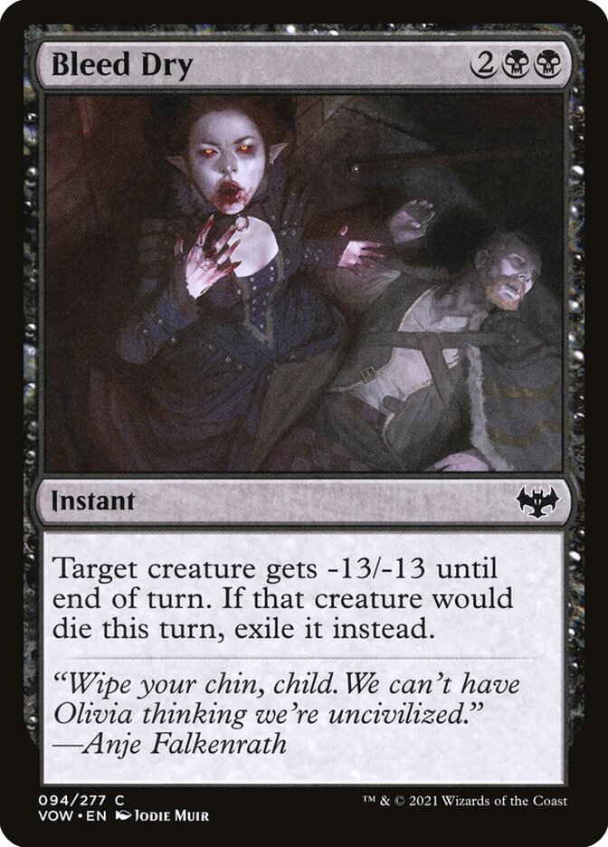 Bleed Dry 94/277 (Innistrad: Crimson Vow)  - Foil