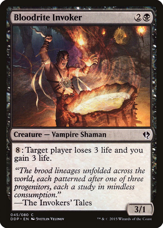 Bloodrite Invoker 45/80 (Duel Decks: Zendikar vs. Eldrazi) 