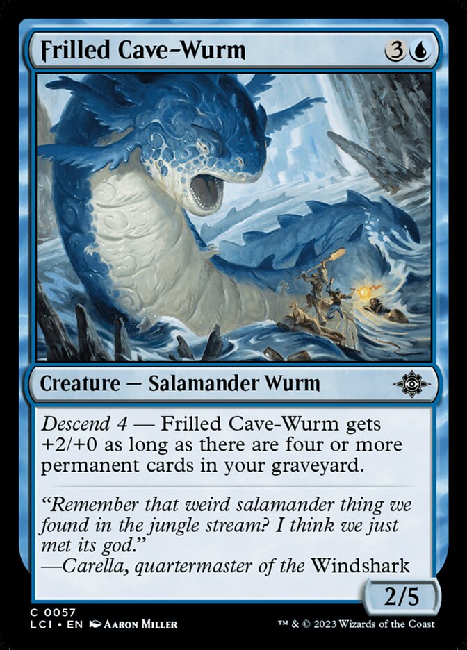 Frilled Cave-Wurm 57/291 (The Lost Caverns of Ixalan)  - Foil