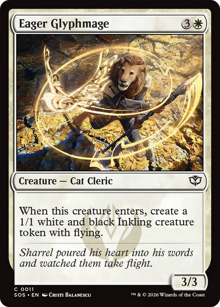 Eager Glyphmage [Secrets of Strixhaven]
