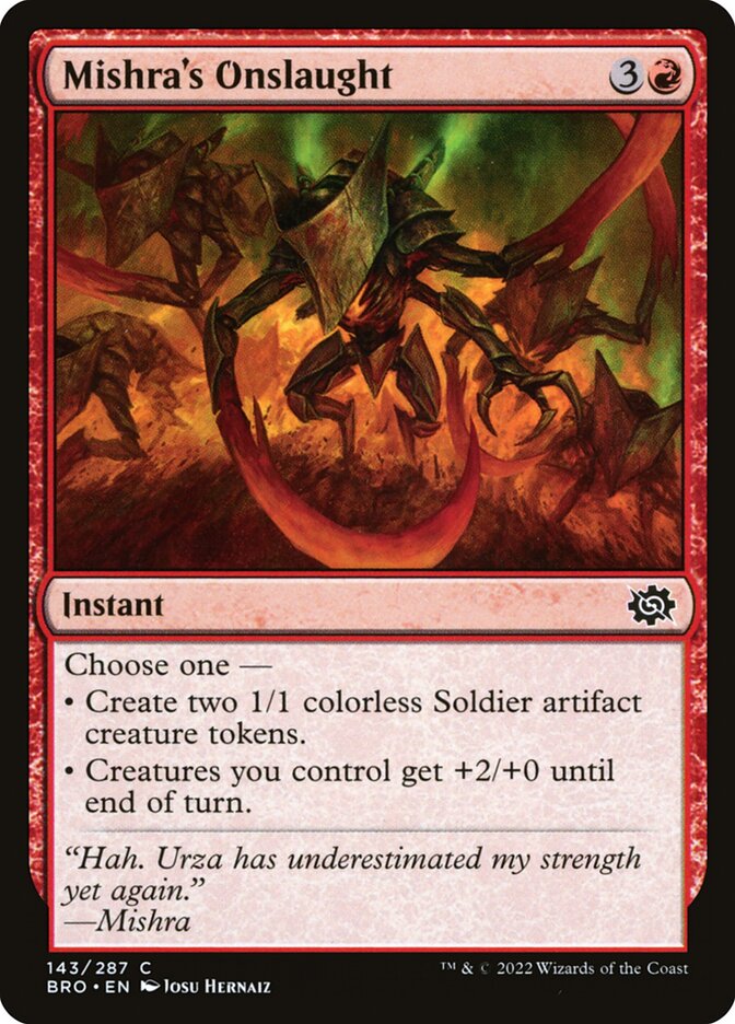 Mishra's Onslaught 143/287 (The Brothers' War) 