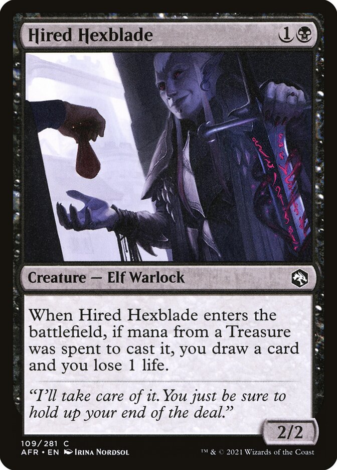 Hired Hexblade 109 (Adventures in the Forgotten Realms)  - Foil