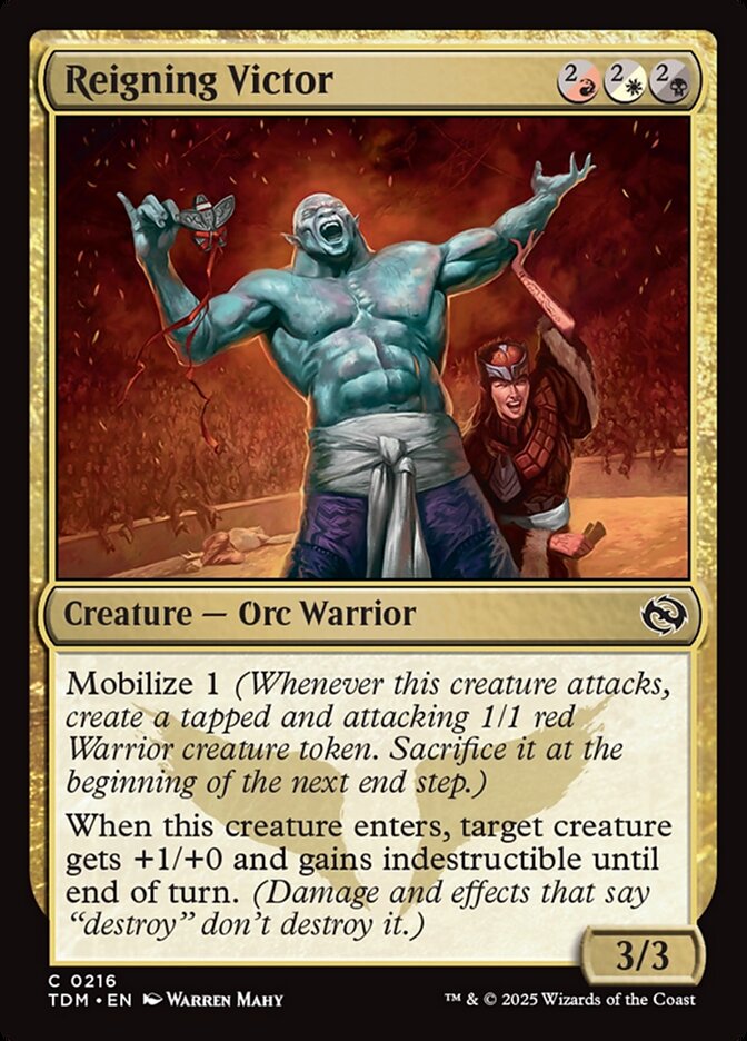 Reigning Victor 216/291 (Tarkir: Dragonstorm)  - Foil