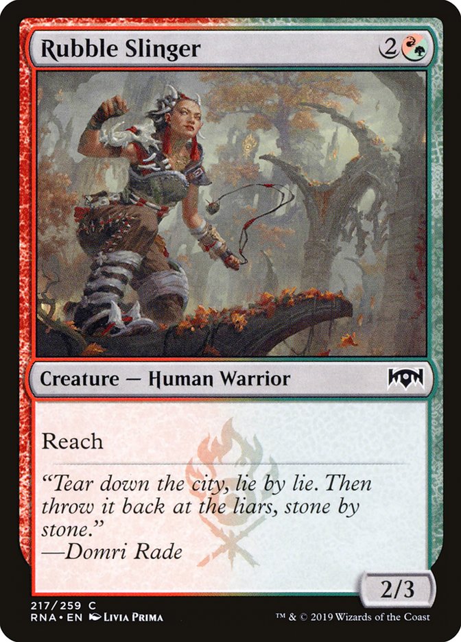 Rubble Slinger 217/259 (Ravnica Allegiance) 