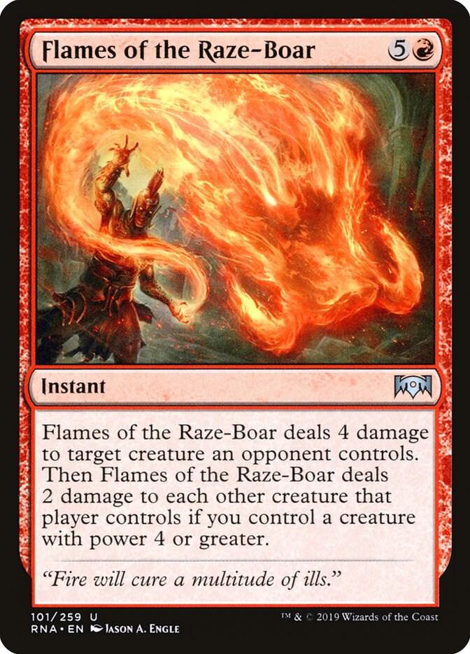 Flames of the Raze-Boar 101/259 (Ravnica Allegiance) 
