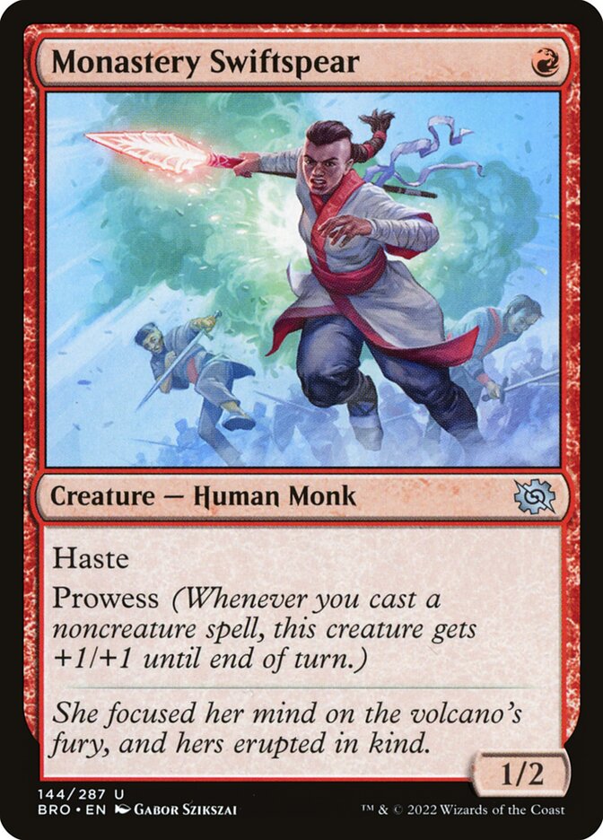 Monastery Swiftspear 144/287 (The Brothers' War)  - Foil