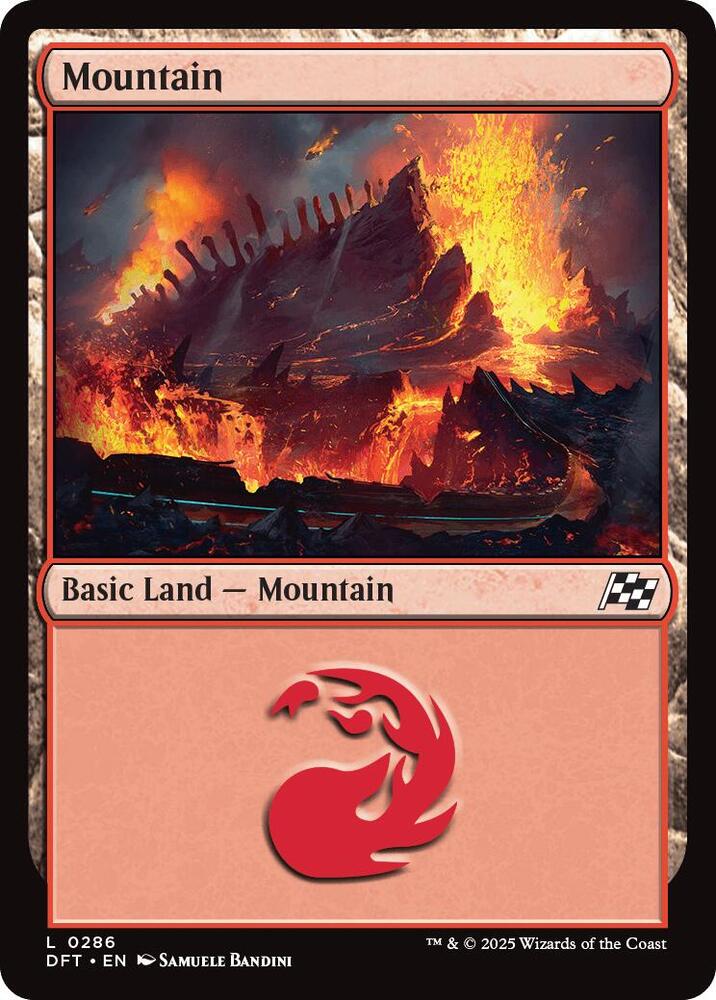 Mountain 286/291 (Aetherdrift)  - Foil