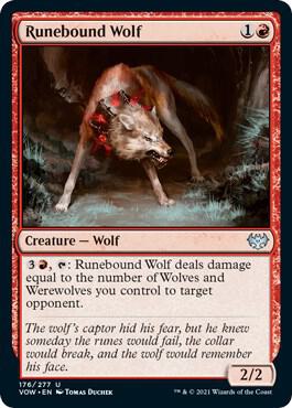 Runebound Wolf 176/277 (Innistrad: Crimson Vow) 