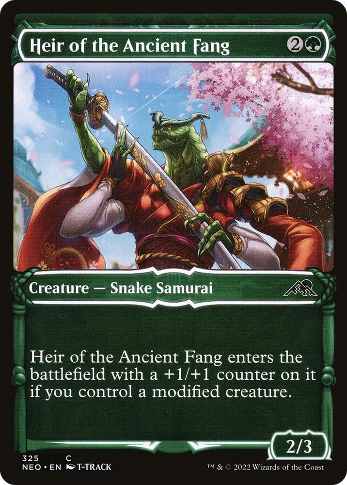 Heir of the Ancient Fang 325 (Kamigawa: Neon Dynasty)  - Showcase Foil