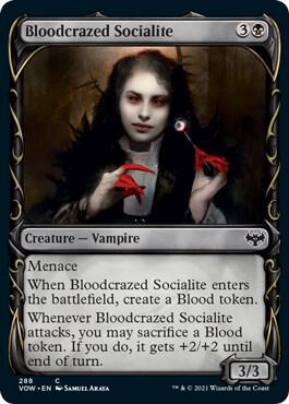 Bloodcrazed Socialite Showcase 288/277 (Innistrad: Crimson Vow)  - Foil