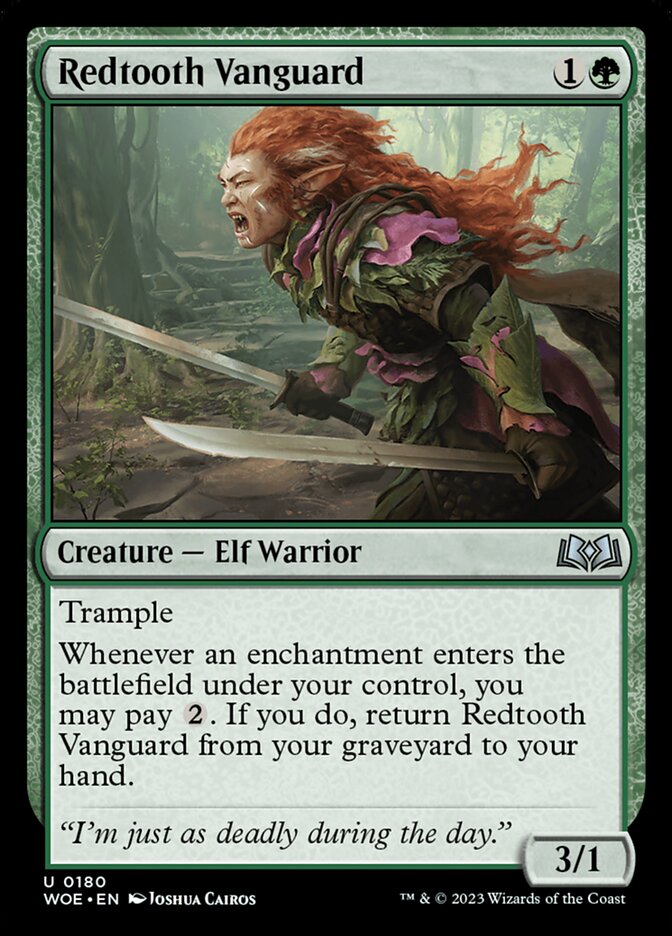 Redtooth Vanguard 180/276 (Wilds of Eldraine)  - Foil