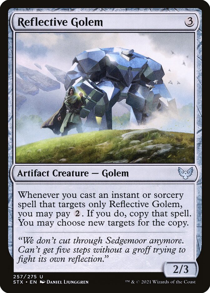Reflective Golem 257 (Strixhaven: School of Mages) 