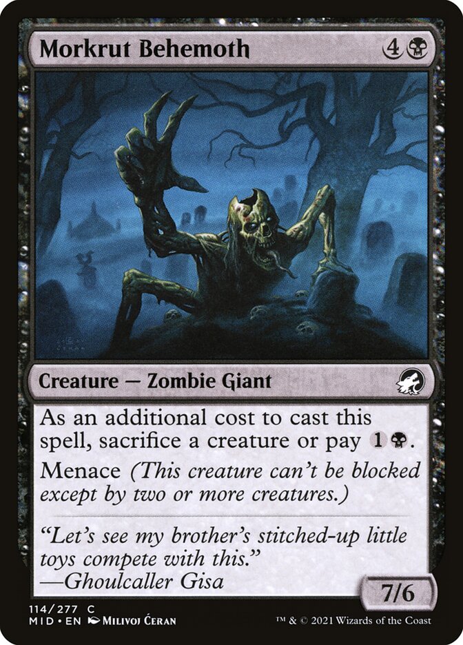 Morkrut Behemoth 114/277 (Innistrad: Midnight Hunt)  - Foil