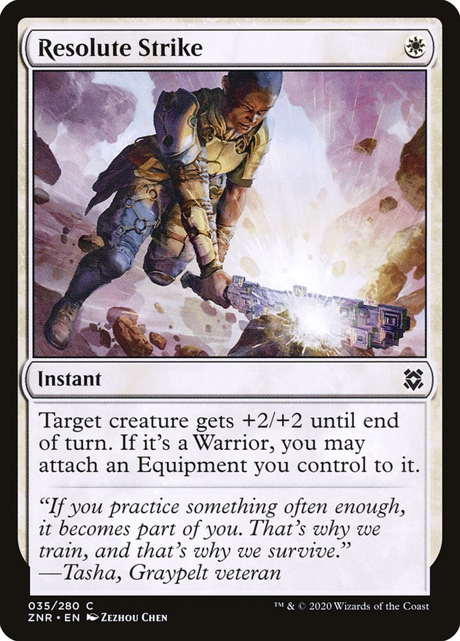 Resolute Strike 35/280 (Zendikar Rising)  - Foil
