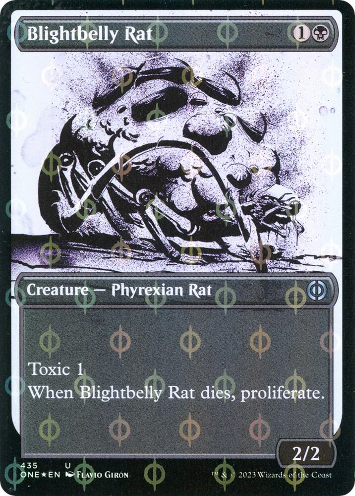 Blightbelly Rat 435 (Phyrexia: All Will Be One)  - Showcase Compleat Foil