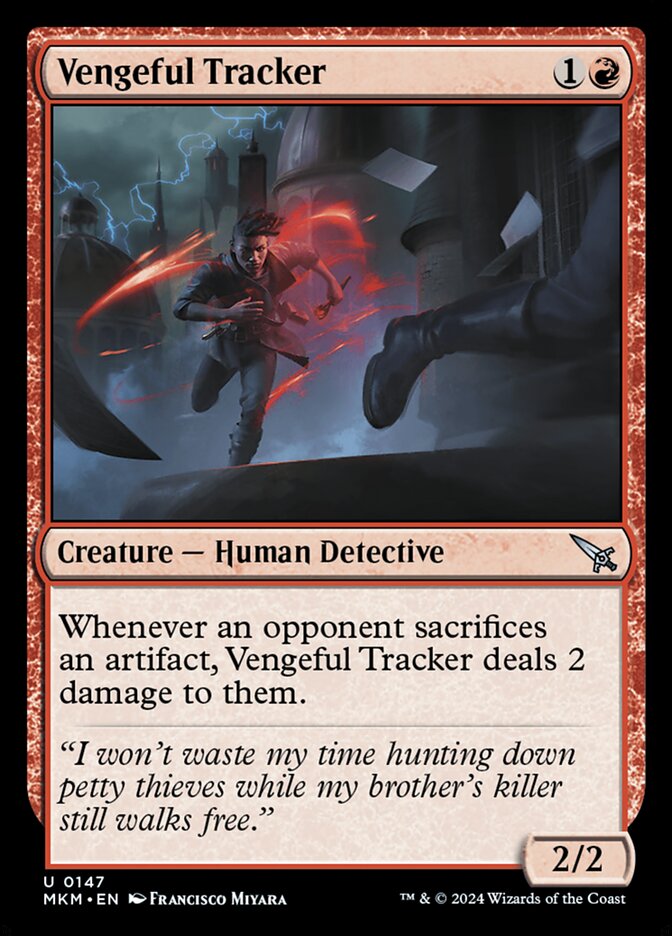 Vengeful Tracker 147/286 (Murders at Karlov Manor)  - Foil