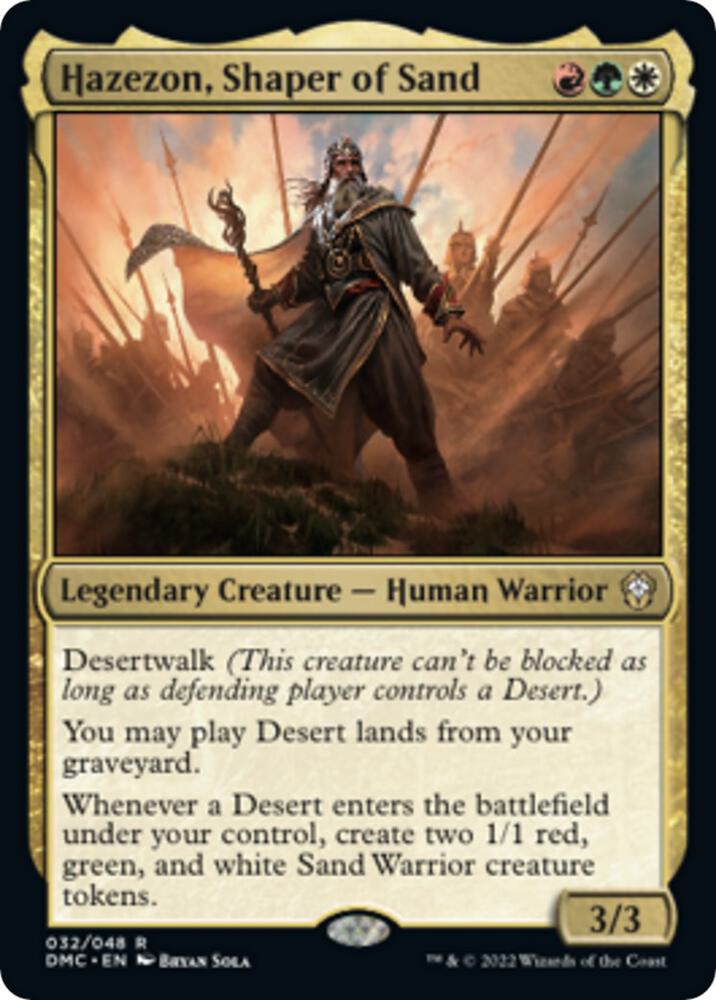 Hazezon Shaper of Sand 32 (Commander: Dominaria United) 