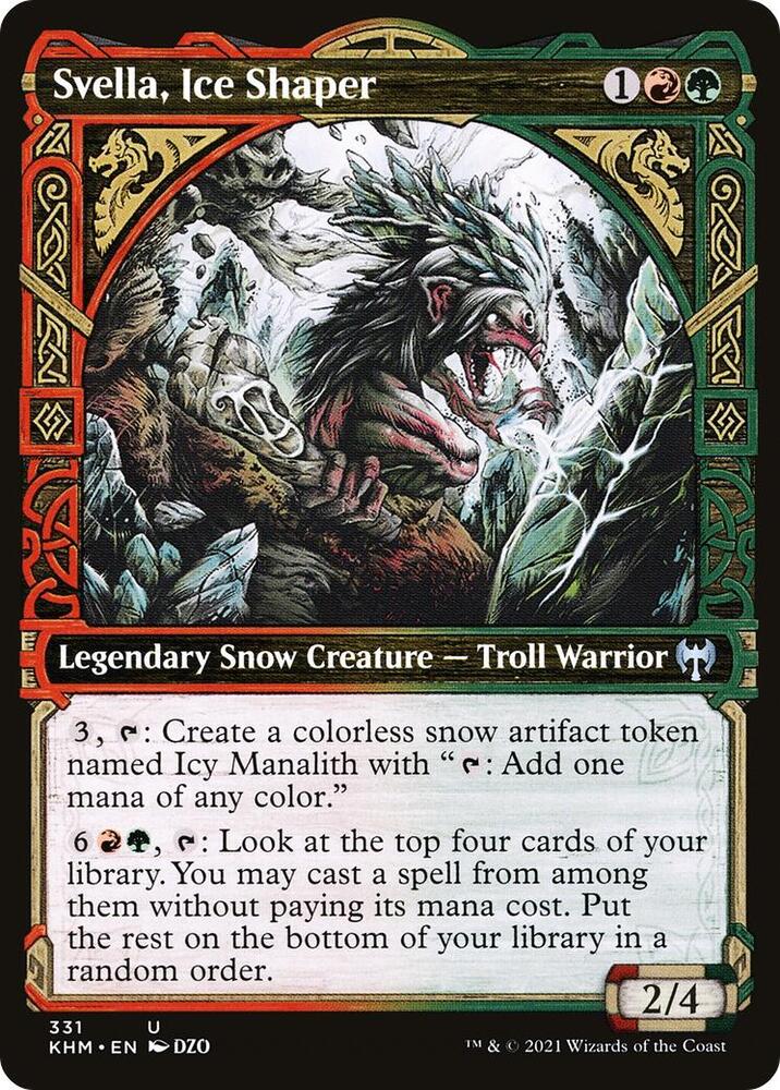 Svella, Ice Shaper 331/285 (Kaldheim)  - Showcase Foil