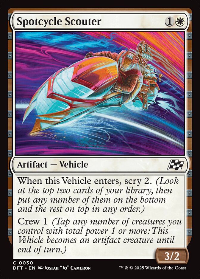 Spotcycle Scouter 30/291 (Aetherdrift)  - Foil