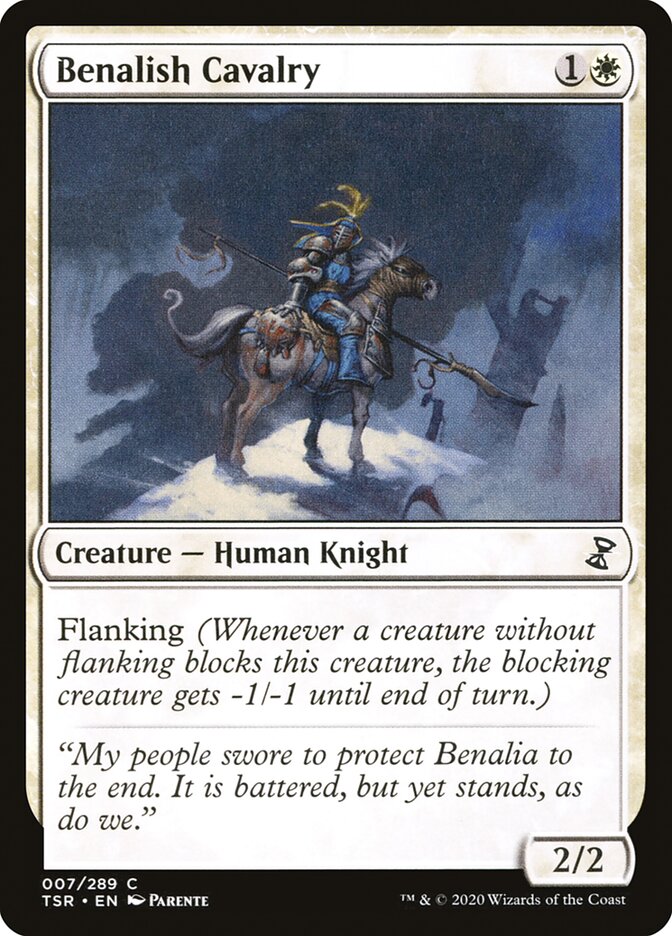 Benalish Cavalry 7/289 (Time Spiral: Remastered)  - Foil