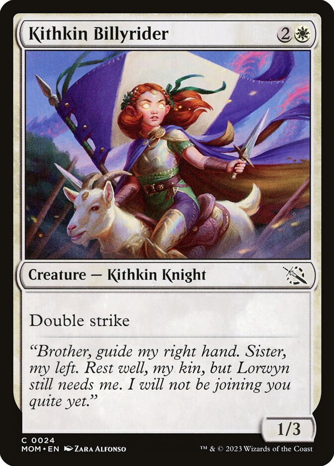 Kithkin Billyrider 24/291 (March of the Machine)  - Foil