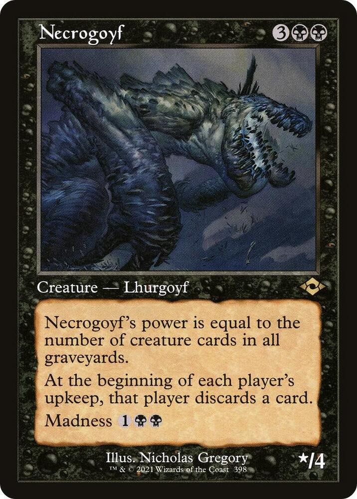 Necrogoyf Retro Frame 398 (Modern Horizons 2) 