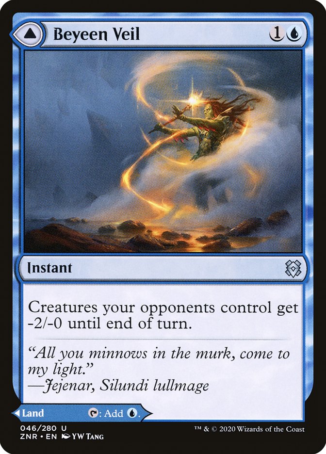 Beyeen Veil // Beyeen Coast 46/280 (Zendikar Rising)  - Foil