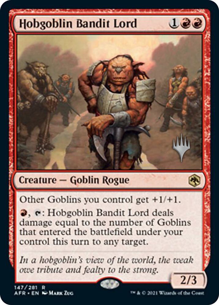 Hobgoblin Bandit Lord 147 (Promo Pack: Adventures in the Forgotten Realms)  - Foil