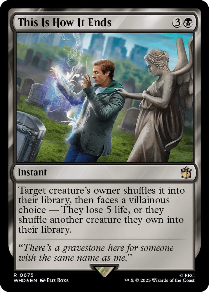 This Is How It Ends 675/331 (Universes Beyond: Doctor Who)  - Surge Foil