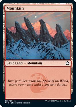 Mountain 275 275 (Adventures in the Forgotten Realms)  - Foil