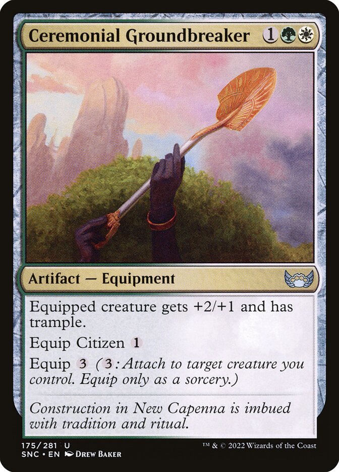 Ceremonial Groundbreaker 175/281 (Streets of New Capenna)  - Foil